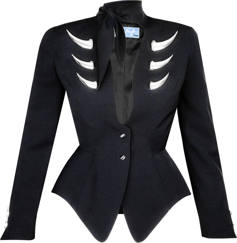 Thierry Mugler Spring 1992 Runway Two-Piece Horn Suit