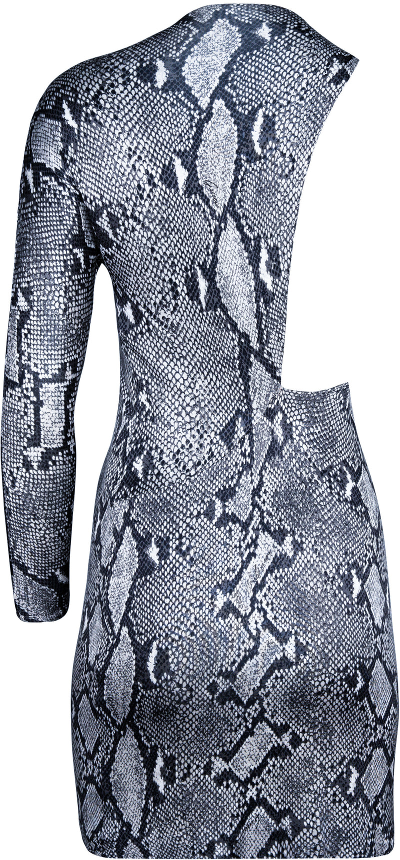 Gucci Spring 2000 Printed One-Shoulder Dress