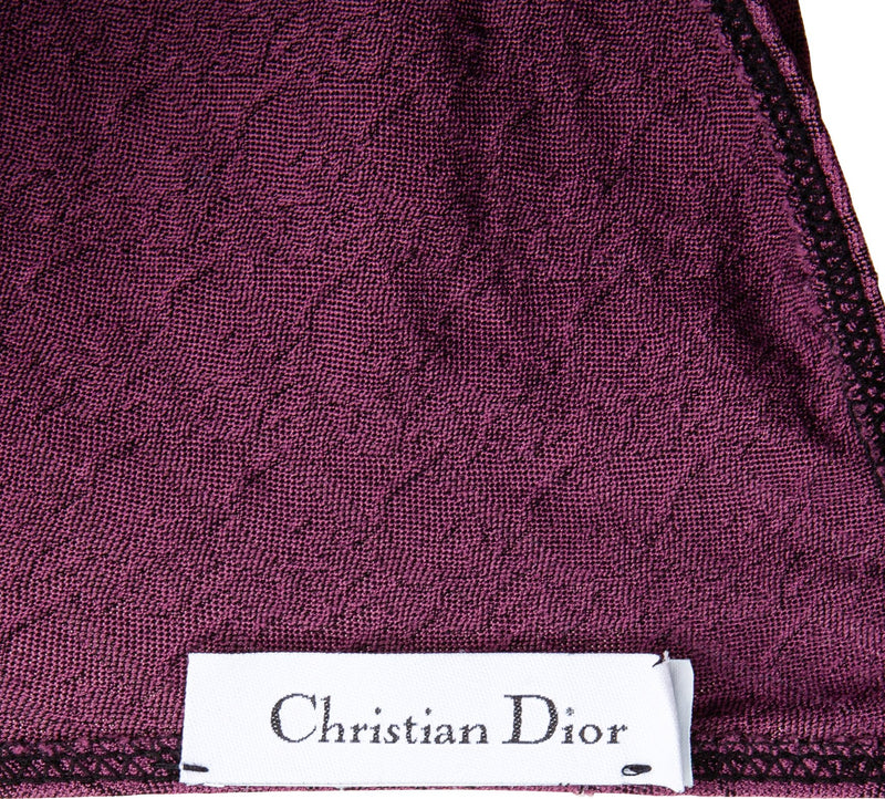 Christian Dior Burgundy Diorissimo One-Piece