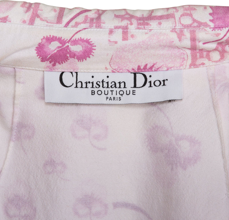 Christian Dior Resort 2005 Logo Flowers Trench Coat
