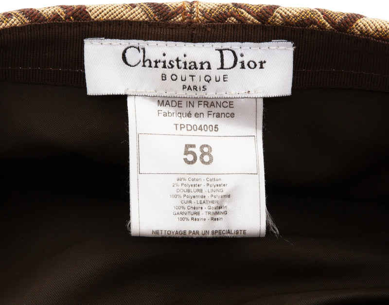 Christian Dior Diorissimo Embellished Newsboy Hat