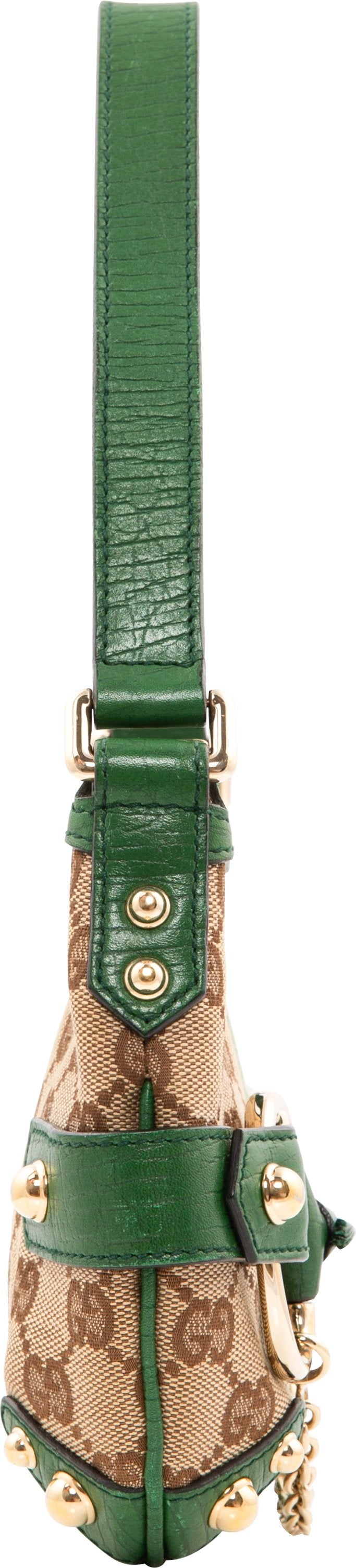 Gucci Monogram Horsebit Embellished Micro Mini Bag