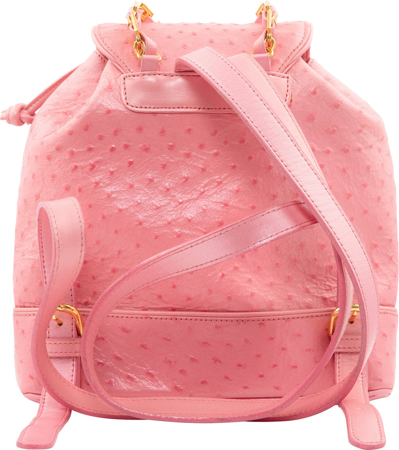 versace backpack pink