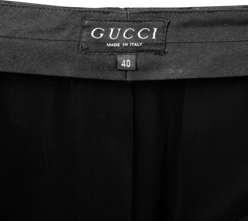 Gucci Spring 1998 Runway Monogram Tapered Pencil Skirt