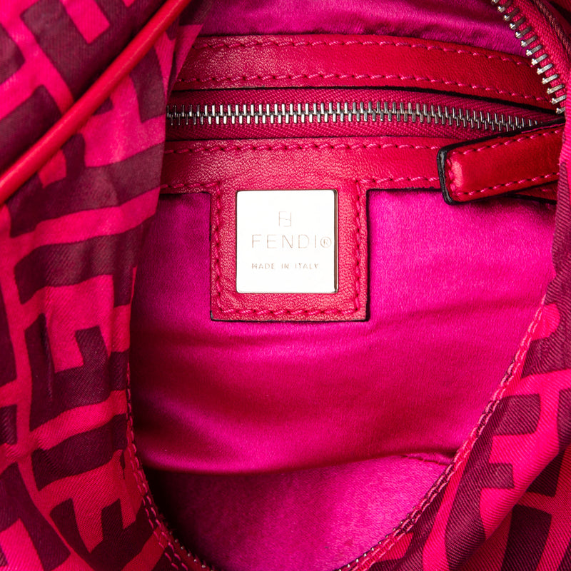 Fendi Zucca Pink Croissant Pochette Bag