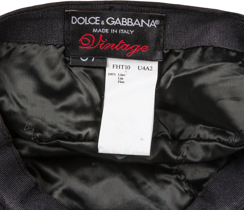 Dolce & Gabbana Spring 2003 Runway Button Beret Hat