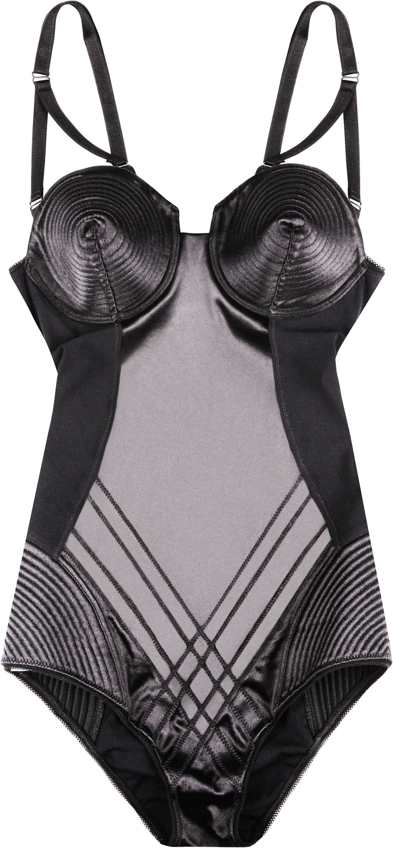 Jean Paul Gaultier Iconic Satin Conical One-Piece