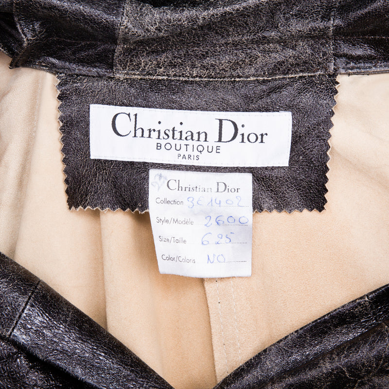 Christian Dior Spring 2003 Runway Leather Buckle Dress