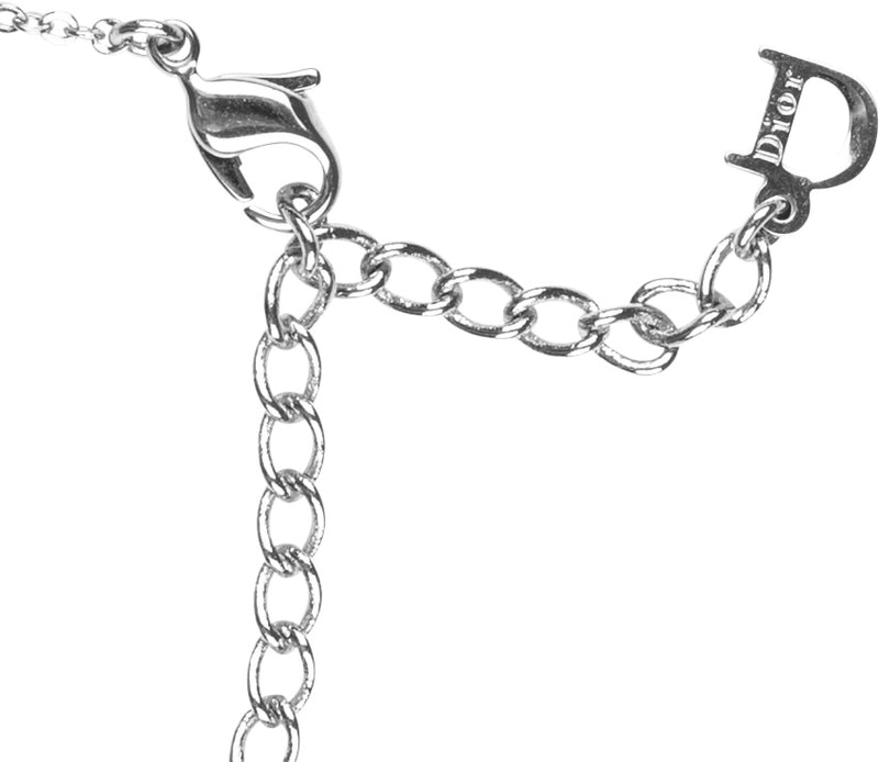 Christian Dior Red Enamel Logo Bracelet