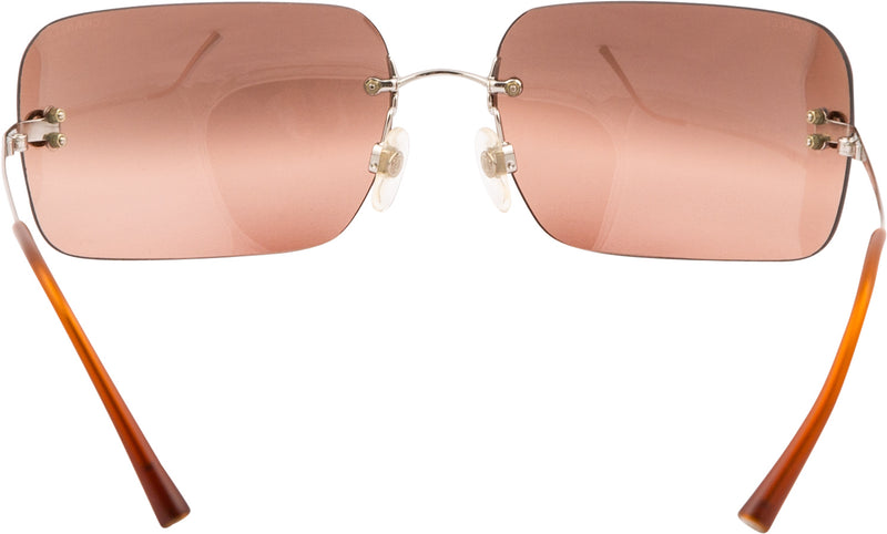 Chanel Rimless Logo Mirror Sunglasses