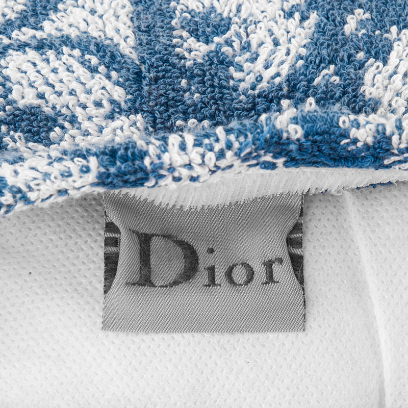 Christian Dior Navy Diorissimo Terrycloth Pillow