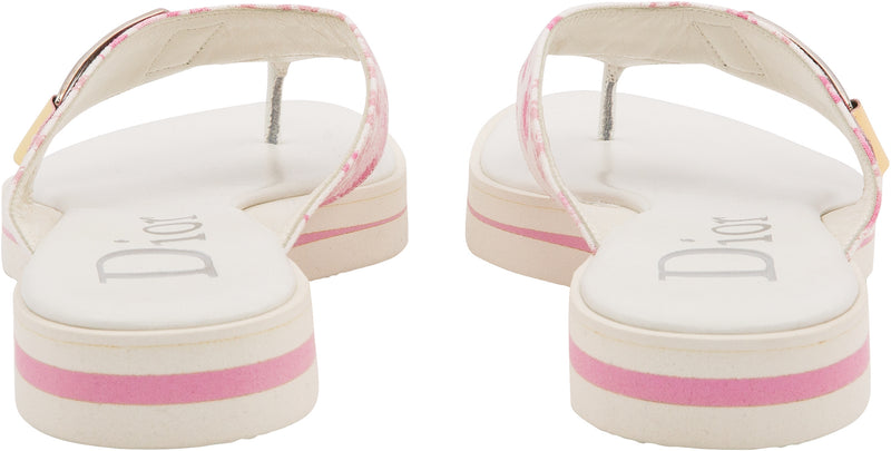 CHRISTIAN DIOR Pink Diorissimo Sandals IT 35.5