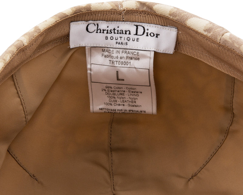 Christian Dior Beige Diorissimo Newsboy Hat