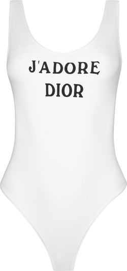 Christian Dior White J'Adore Dior One-Piece