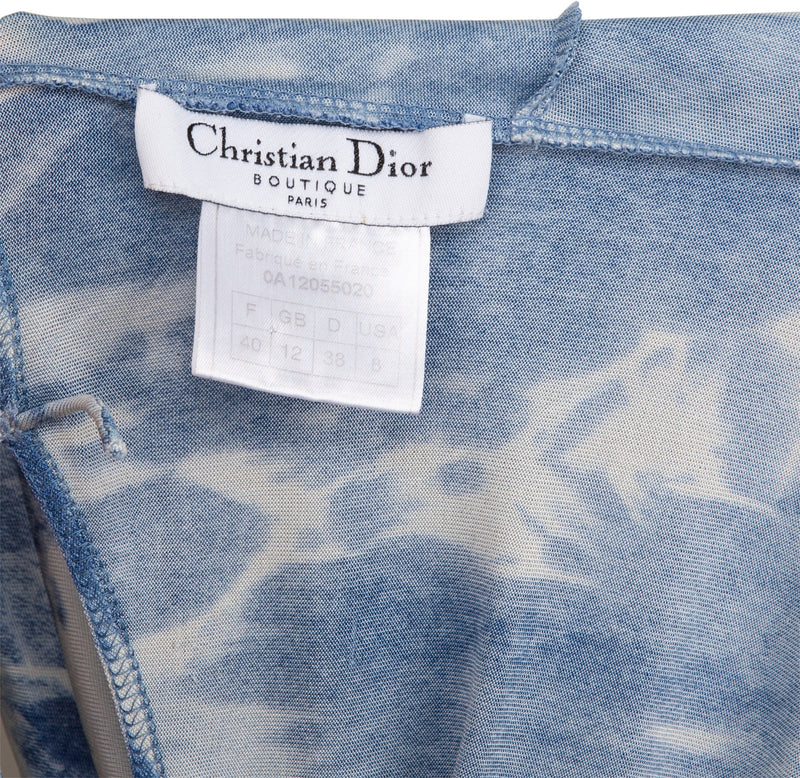 Christian Dior Fall 2000 Tie-Dye Logo Top