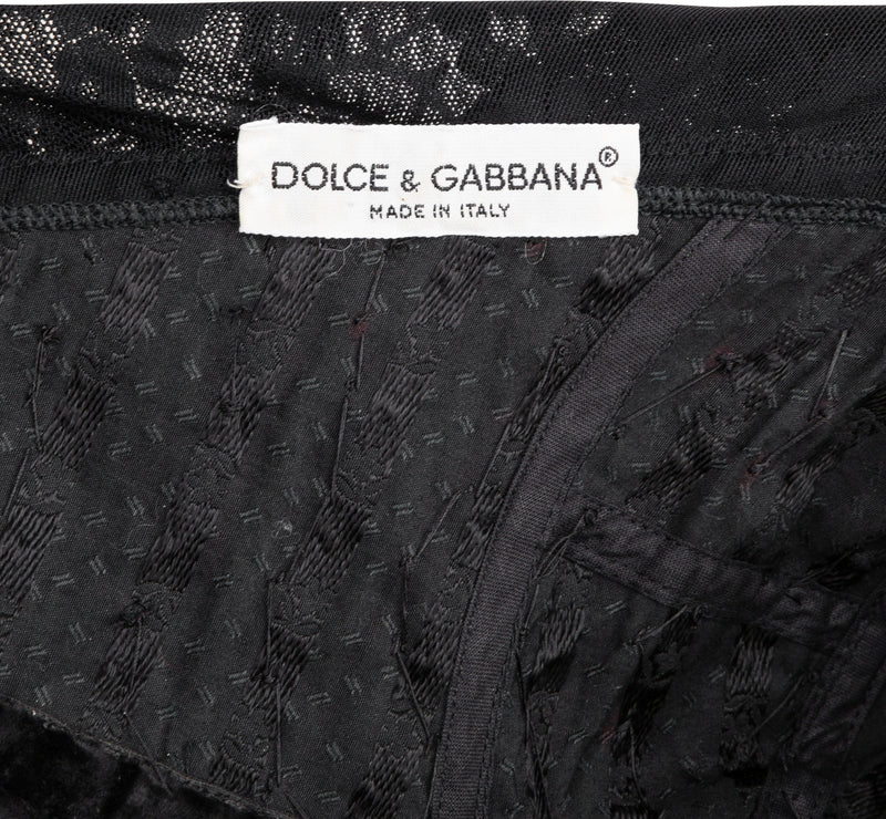 Dolce & Gabbana Fall 1990 Runway Embellished Bustier Top