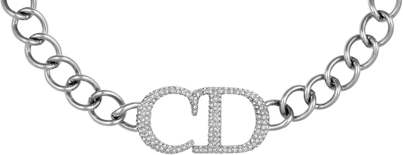 Christian Dior Fall 2000 CD Pavé Choker Necklace