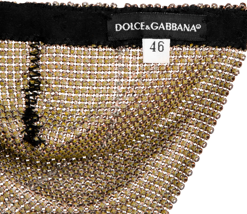 Dolce & Gabbana Spring 2000 Metal Mesh Runway Bra