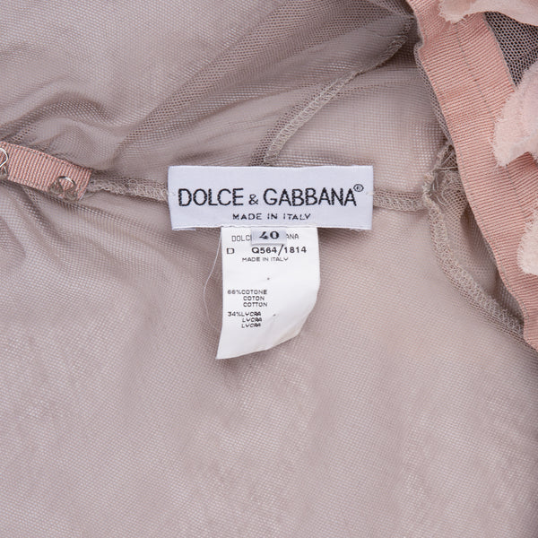 Dolce & Gabbana Spring 1998 Stromboli Floral Appliqué Coat Dress | EL CYCER