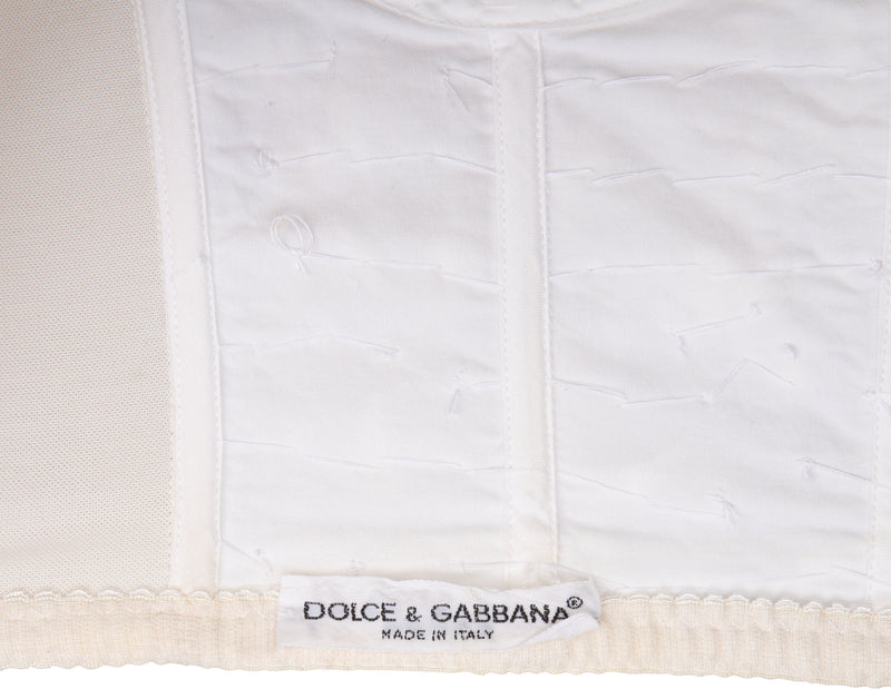 Dolce & Gabbana Spring 1991 Shell Embellished Bustier Top
