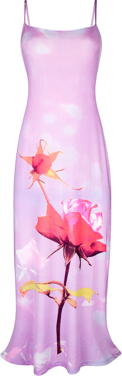 Roberto Cavalli Spring 2000 Floral Printed Dress