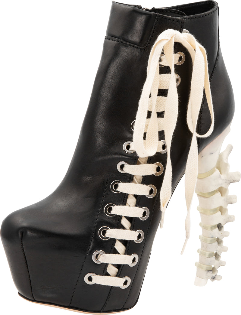 Dsquared2 Fall 2010 Runway Leather Lace-Up Spine Boots