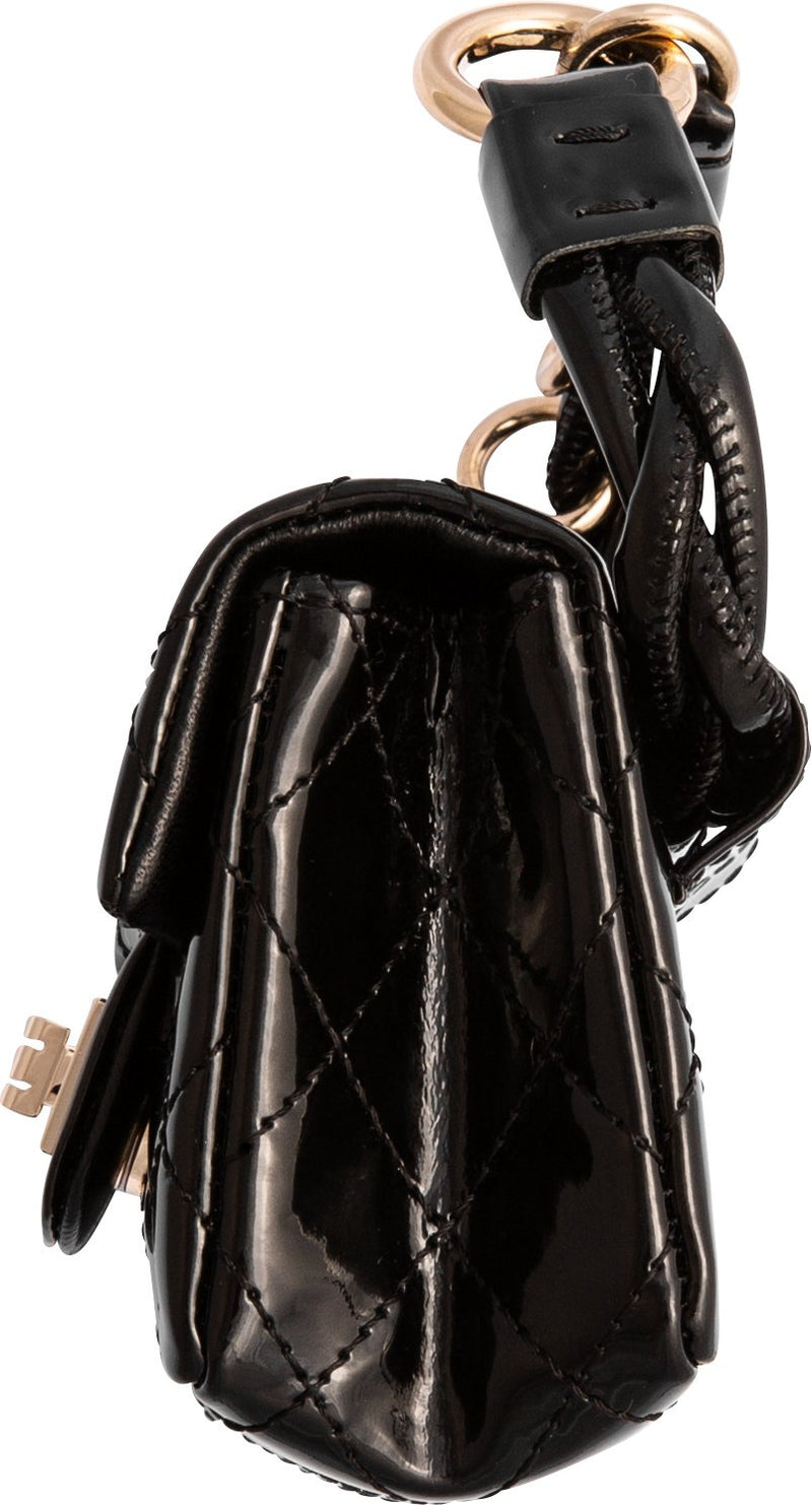 Chanel Spring 2008 Black Patent Runway Ankle Monitor Bag
