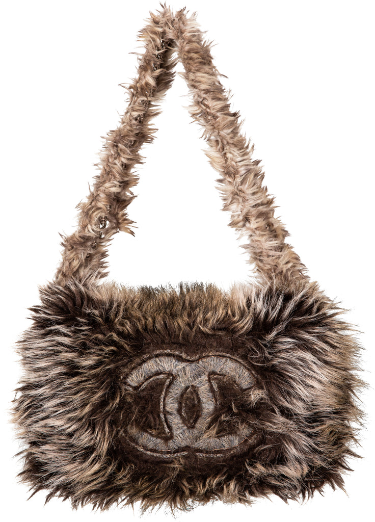 Sold at Auction: Chanel F/W 2010 Inuit Fantasy Tweed and Fur Handbag