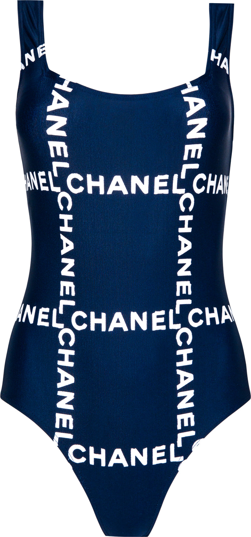 Chanel Spring 1997 Navy Logo One-Piece