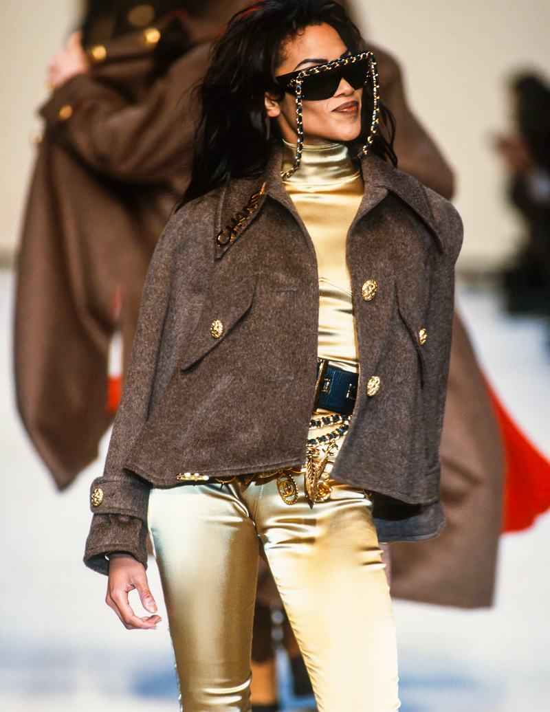 Chanel Fall 1992 Runway Chain Shield Sunglasses