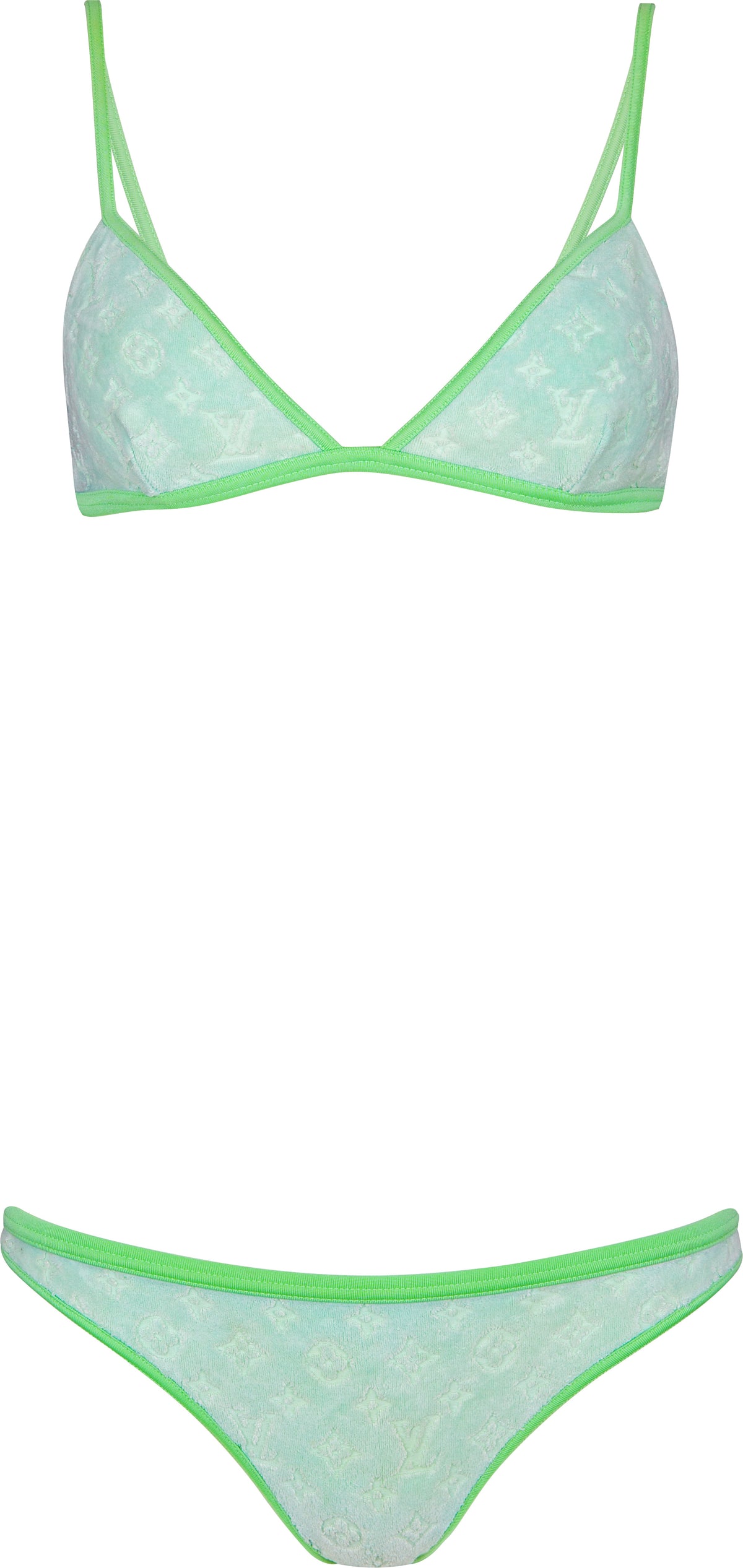 Louis Vuitton Mint Velour Logo Bikini | EL CYCER