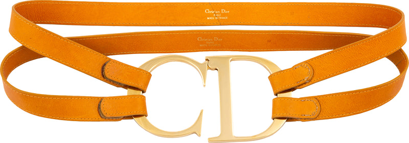 Christian Dior Iconic Giant CD Leather Belt