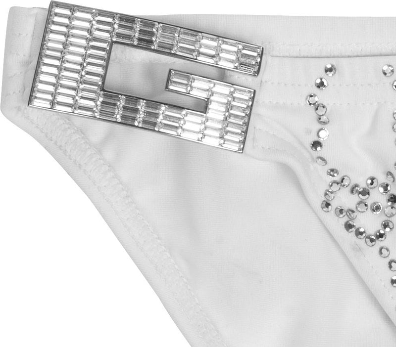 Gucci Swarovski Embellished Logo Spring 1998 Runway Swimsuit Bottoms