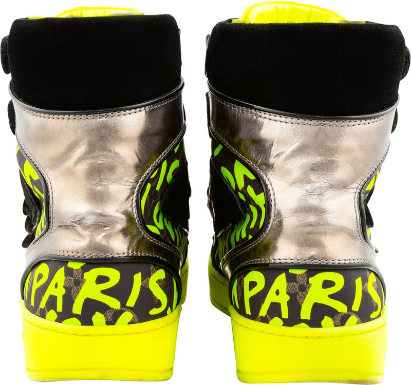 LOUIS VUITTON high-top sneakers Graffiti Steven Sprouse sneakers