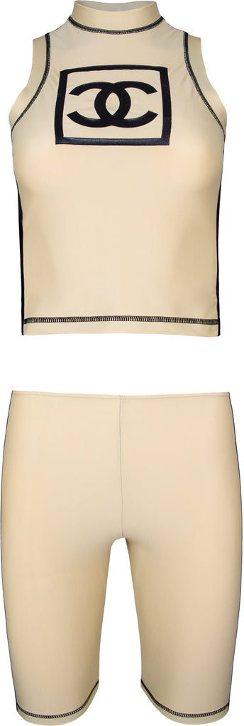 chanel shorts set