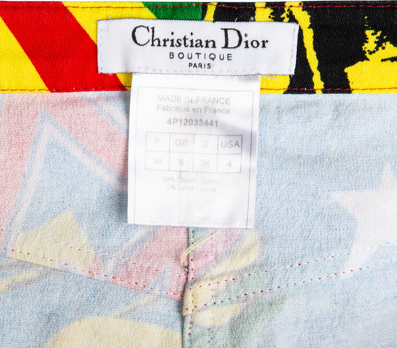 Christian Dior Multicolor Rasta Mania Skirt