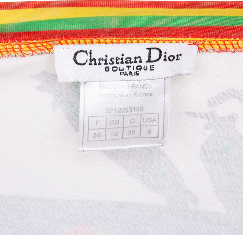 Christian Dior Multicolor Rasta Mania Cotton Zip Top