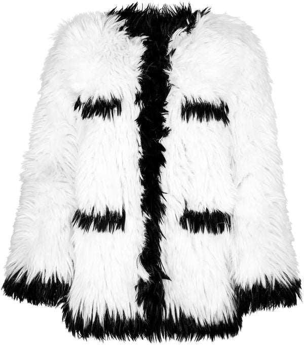Chanel Fall 1994 Runway Campaign Faux Fur Coat | EL CYCER