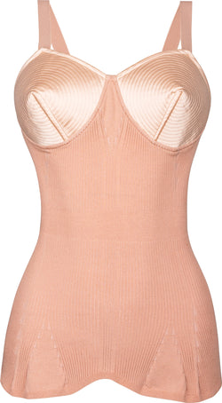 Jean Paul Gaultier Iconic Satin Conical Knitted Corset