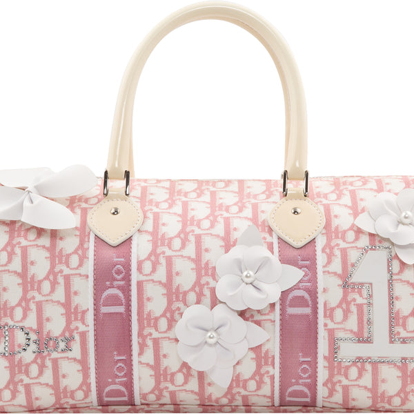 Christian Dior Pink Cherry Blossom Diorissimo Boston Bag – Angeles
