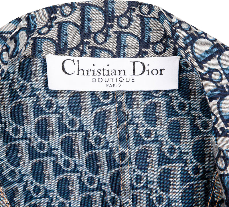 Christian Dior Navy Diorissmo Structured Jacket