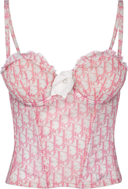 Christian Dior Diorissimo Girly Bustier Top
