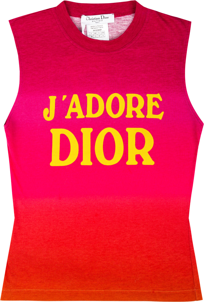 Christian Dior J'Adore Dior Ombré Sleeveless Top