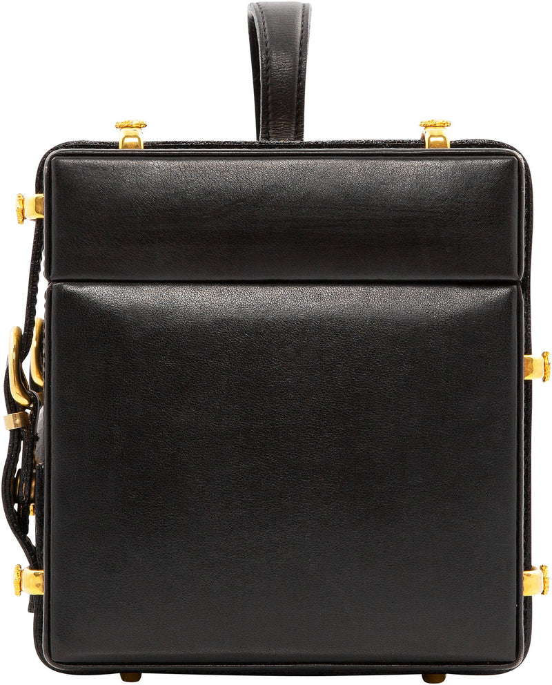 Gianni Versace Leather Medusa Box Bag
