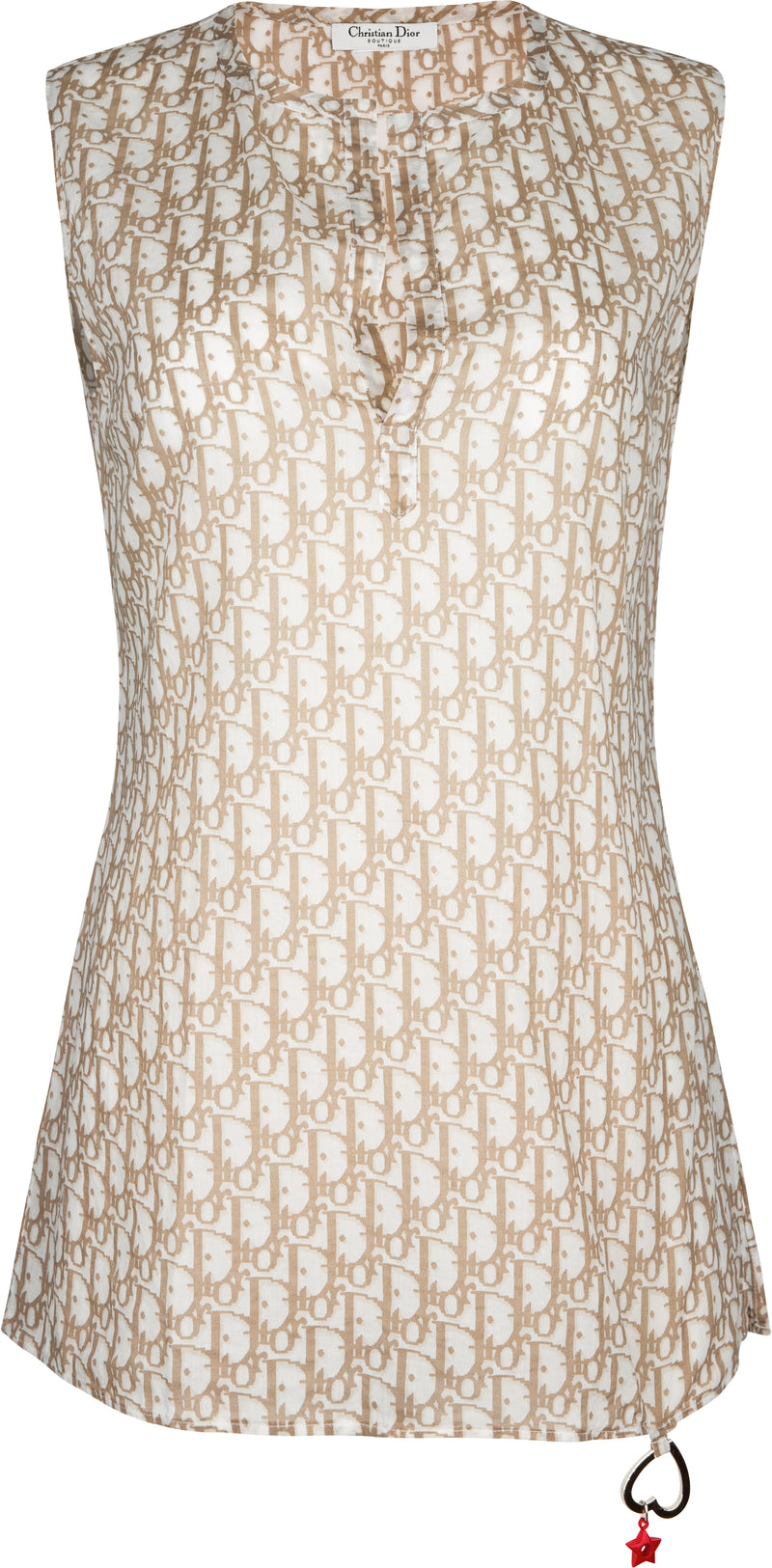 Christian Dior Beige Diorissimo Mini Tunic Dress