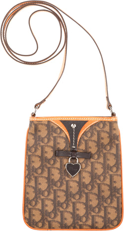 Christian Dior Brown Diorissimo Mini Romantique Crossbody Bag