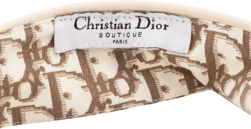 Christian Dior Spring 2005 Embroidered Visor Cap