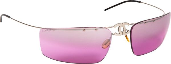 CHANEL Pearl Sunglasses 4246-H Pink Gold 398760
